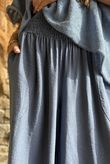 Basso Shirring Wide Leg Pant Airforce